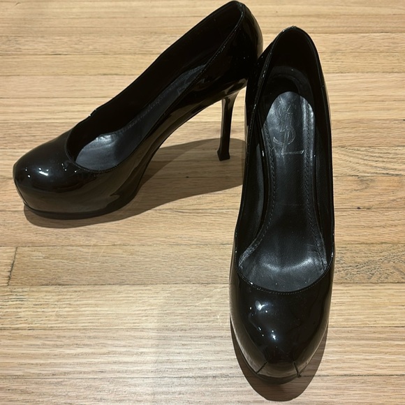 YSL PATENT LEATHER BLACK PUMPS - Picture 2 of 8